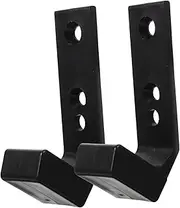 Anneome 2Pcs Wall Mounted Fitness Barbell Rack Space Saving Storage Holder for Weight Bars Durable and Easy to Install Gym Equipment Protects Floor From Scratches