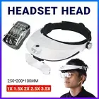 Headband Headset Head LED Lamp Light Jeweler Magnifier Magnifying Glass Loupe AU
