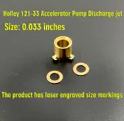 Holley 4150/4160 Carburetor 0.033" Squirter Discharge Pump Nozzle With Gaskets