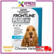 Frontline Plus Medium Dogs 10-20kg Blue Flea Lice & Tick Treatment
