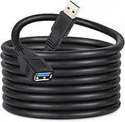 USB 3.0 Extension Cable 6m/20ft USB3.0 Type A Male to Female Extender Cable USB 3.0 Cord Compatible for with USB Keyboard Mouse Extender Cable(6M)
