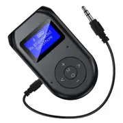 3-in-1 Wireless Bluetooth 5.0 Adapter Bluetooth Transmitter and Receiver with Display Screen,Low Latency Audo Adapter