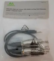 Mouriv CMX-A2 3.5mm TRS (Male) to Dual XLR (Female) Audio Y-Adapter Cable