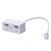 RJ11 Plug to Dual UK BT Telephone Socket Convertor C3B27382