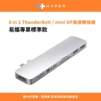 在飛比找momo購物網優惠-【HyperDrive】8-in-2 USB-C Hub-銀