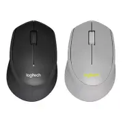 New Logitech M330 Silent Click Plus Wireless Large Mouse Black Mac OS Windows