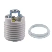 Keyless Porcelain Threaded Socket With Hickey Medium Base E26 Threaded Keyless P