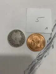 Real 90% Silver Barber Half / Copper Silver Magic Coin Set.