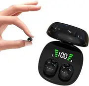 Xmenha Small Invisible Earbuds Smallest Wireless Bluetooth Low Profile Micro Tiny Discreet Mini Earbuds for Small Ear Canals Invisible Ear Buds for Small Ears Mini Discreet Headphones Spy Earpiece