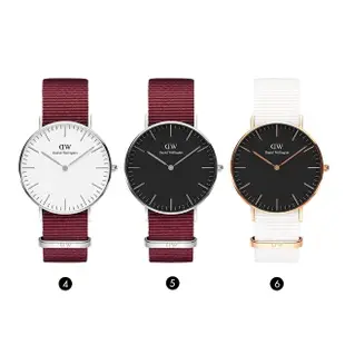 【Daniel Wellington】DW 手錶 精選Classic/Petite系列 36mm 織紋錶(多款任選 DW00100032)