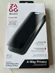 SET OF 2 ZAGG Invisible Shield Privacy Screen Protector iPhone 16 PLUS (6.7")