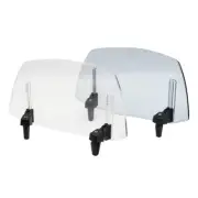 Adjustable Deflector Motorcycle Modified Windscreen Extension Arms Clear/Blue