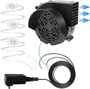 Air Blower for Inflatables - Replacement Fan Motor for Garden Yard Inflatable With 12V/1.5A Adapter, 12V/1.2A Mini Air Blower, 3 LED Light for Halloween Christmas Holiday Party