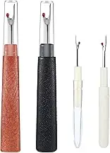 Molain 4 Pcs Seam Rippers Sewing Seam Thread Removers Stitch Rippers Handy Unpicker with Ergonomic Handles for Sewing Crafting Knitting Embroidery Removing Threads Tools
