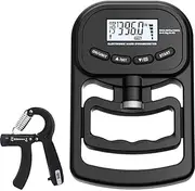 396lbs/180kg Grip Strength Trainer, Rechargeable Electronic Hand Dynamometer, Digital Grip Strength Tester with LCD Display, Adjustable Hand Grip Dynamometer Hand Exercisers for Strength(with Hand Grip Strengthener)
