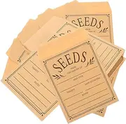 ERINGOGO Seed Packets Envelopes Paper 50pcs Self-Adhesive Kraft Paper Seed Storage Bags 8x12cm for Gardening