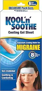 KOOL'n'SOOTHE Migraine 6 Gel Sheets