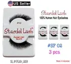 **3pc** 100% Human Hair Eyelash "Stardel Lash" #SF02