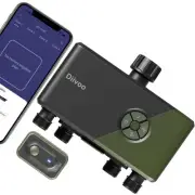 Diivoo WiFi Water Timer with 4 Outlets Smart Sprinkler/Hose/Tap Controller Al...