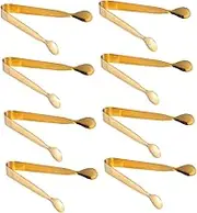 8Pcs Stainless Steel Ice Tongs Sugar Cube Tongs for Appetizers Ice Serving Easy to Hold Operate for Parties Gatherings