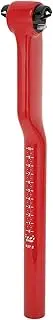 X AUTOHAUX Universal Bike Seat Posts Bike Saddle Post Seat Tube 27.2x350mm 25 Degree Offset Carbon Fiber Red 1 Pc