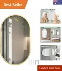 Oval Wall Mirror Large Vanity Bathroom Mirrors Makeup Shaving Home Decor Gold...