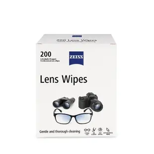 【ZEISS 蔡司】專業光學濕式拭鏡紙 200片 盒裝(公司貨)