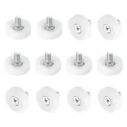 Pack of 12 Drawer Rollers Nylon Cabinet Drawer 25mm Pulley Replacement Wheels