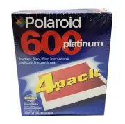 Polaroid 600 Platinum Instant Film 4-Pack of 10 Expired Sealed 40 Photos