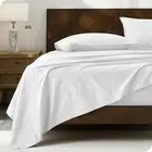4 Pieces - Eyptain Cotton Sheet Set Bed Flat Fitted All Size King Quen Single