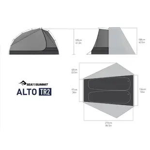 現貨到~Sea to Summit Alto TR2/TR1 Tent 雙門登山帳蓬 羽量星空帳 半自立帳 野營 輕量