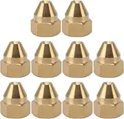 Premium Brass Misting Nozzles High Pressure Resistant Fine Mist Spray for Cooling System Plant Irrigation Factory Lawn Construction Sites Coal Mines Set of 10 (G3/4in 10.4cm)