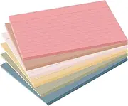 Index Cards 4"x6", 156 Pcs Flash Cards Study Cards in Aesthetic Assorted Color,Lined Ruled Notecards for Home, School Learning, Note Taking and Studying