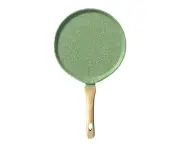 New Green, Nonstick Crepe Pan, Swiss Granite Coating Dosa Pan Pancake Flat Skillet Tawa Griddle With Stay-Cool Handle, Induction Compatible, Pfoa Free