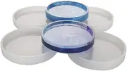 Leona Co 4Pack Round/Square Coaster Molds for Resin Casting Silicone Coaster Mold for Epoxy Resin, Moulds for DIY Agate Slices Coasters Home Decoration Cup Mats (Round)