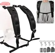 WOEKBON Backpack Sprayer Replacement Straps Backpack Sprayer Shoulder Straps with Accessories and Instructions, Black