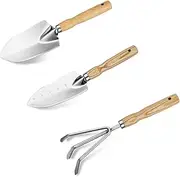 Garden Tool Set Durable Stainless Steel Perfect Gardening Tools for Digging, Weeding, Transplanting, and Loosening Soil Essential Garden Supplies & Gifts for Gardeners (3)