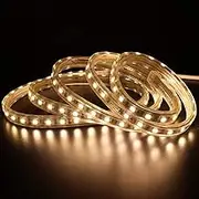 XUNATA 1m LED Strip Lights Waterproof DC 24V 5050 SMD 60LEDs/m Rope Light Kit with AU Plug - Warm White