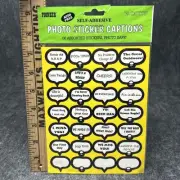 NEW Pioneer Vacation Photo Sticker Captions 56 Assorted Self-Adhesive Sealed