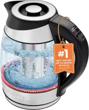 Electric Kettle with Temperature Control, 5 Presets LED Indicator Lights, Remova