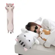 Soft Cute Plush Cat Doll Stuffed Kitten Pillow Cushion Toy-Grey