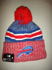 Men's Buffalo Bills New Era 2023 Sideline Sport Cuffed Pom Knit Hat OSFM