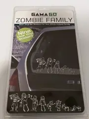 Zombie Family Car Stickers 9 Clear Vinyl Stickers New Sealed Gamago Free Ship!