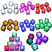 Set of 12 Waterproof LED Ice Cube for Beverages Water Activated Wine Decorations