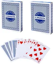 2-Dack Canasta Playing Cards with Point Values. Bonanza/Hand&Foot Card Game Set