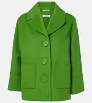 ['S Max Mara] 'S Max Mara Windsor wool loden jacket UK 12 green