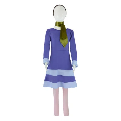 Kids Scooby Doo Where Are You Daphne Blake Cosplay Costume Purple Dress Outfit