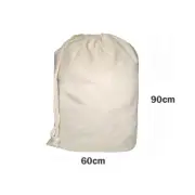 Calico Drawstring Bag Natural Size 15- 90cmx60cm