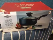 Road Pro NIB 12-Volt Portable 2 Quart Saucepan with Non-Stick surface