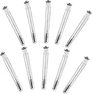 Generic 10pcs Eyelash Curling Brush Eyelash Brush Eyelash Mascara Wands Eye Lashes Lash Wand Tubes Empty Mascara Tube with Wand Tube Spoolie Brush Eyelash Cleaning Brush Black Plastic
